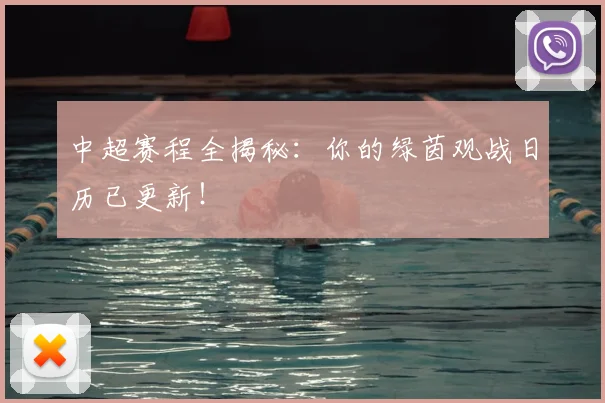 中超赛程全揭秘:你的绿茵观战日历已更新!